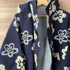 [クロップドヘッズ] 桜と家紋 刺繍 ダウンジャケット [和柄] L-92294 クロップドヘッズ] 桜と家紋 刺繍 ダウンジャケット [和柄] L-92294