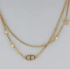 Dior ゴールド 3連ネックレス