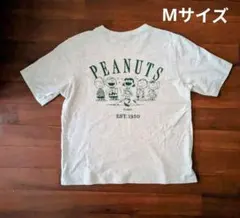 UNIQLO PEANUTS EST. 1950 グレー Tシャツ Mのサムネイル