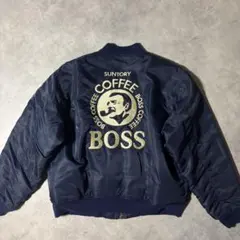 サントリー BOSS ボスジャン MA-1 初代 フライトジャケット 刺繍 古着