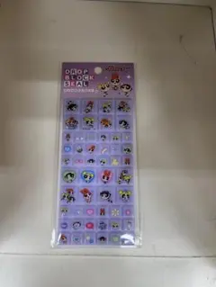 パワーパフガールズ ドロップブロックシール　タイルみたいなシール