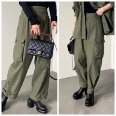 新品＊CFT.2wayカーキカーゴパンツミリタリーパンツワイドパンツhunch