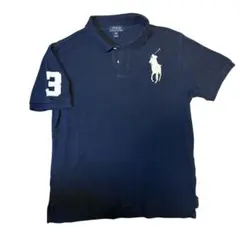 Polo by Ralph Lauren ポロシャツ ネイビー 短丈 - メルカリ