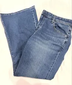 スリムフレアジーンズ 68 BLUE L(丈短め)
