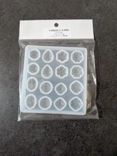 シリコンモールド レジン型　カービング風8種　パーツクラブ