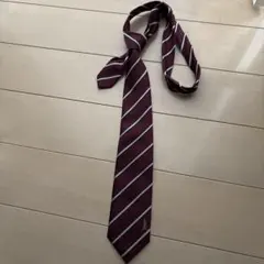 Eastboy Venus バーガンディ ストライプ ネクタイ