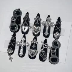 ハンドメイド ネイルチップ 現品 地雷系 量産型