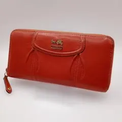 COACH ディズニー ミッキー 長財布 レッド ターンロック がま口 希少 
