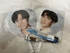 Snow Man RAYS ON 渡辺翔太、阿部亮平 うちわ　、銀テープ×2