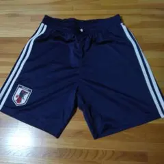 日本代表 adidas サッカーショートパンツ ネイビー Lサイズ