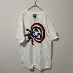 STUSSY × MARVEL コラボTシャツ 2011 キャプテンアメリカ - メルカリ
