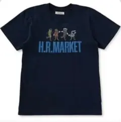 ハリウッドランチマーケット カルテット Tシャツ ネイビー ブルーブルー