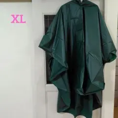 レインコート　ポンチョ 雨具　グリーンXL