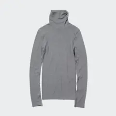【中古】ユニクロ／極暖ヒートテック／シームレスリブタートルネックT／XLサイズ