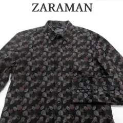 MY0682▲ZARAMAN▲ザラマン 柄シャツ 長袖 SLIMFIT 40