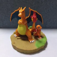 【中古品】ポケットモンスター　しっぽみてみて！ヒトカゲ＆リザードン　フィギュア