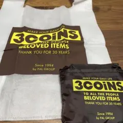 3coins エコバッグ　不織布ショッパーのサムネイル