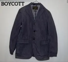 【BOYCOTT】ストライプ テーラードジャケット W-46(M)のサムネイル