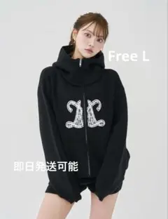 ダーリッチ インフィニティロゴパンツニットセットアップ ブラック　FL
