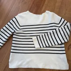 OPAQUE.CLIP 長袖ストライプニット