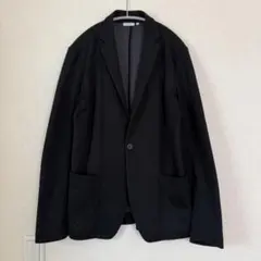 Calvin Klein テーラードジャケット M ブラック 黒 ジャージ素材