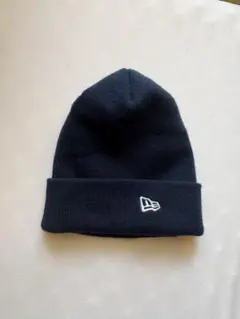 ニューエラ　ニット帽　ネイビー