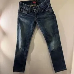 『ビンテージ』MOUSSY ダークブルー スキニーデニム