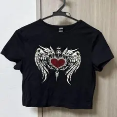 クロップド　Tシャツ　サブカル　y2k