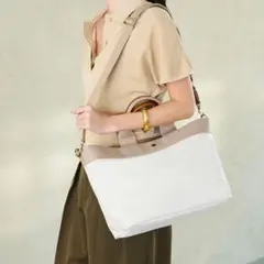 極美品】TOPKAPI リプル A4 トート バッグ L 2way アイボリー - メルカリ