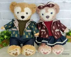 ダッフィー&シェリーメイSサイズ　ハンドメイドコスチューム　ペアパーカーセット