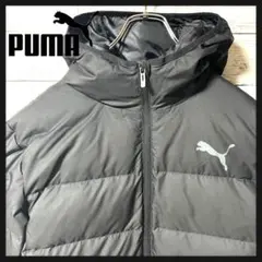 【定番商品】PUMA ダウンジャケット　ジップアップ　プリントロゴM B245