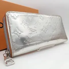 ルイヴィトン モノグラム ミラー ジッピーウォレット ヴェルティカル シルバー