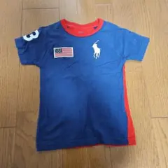Polo Ralph Lauren Tシャツ 4T ネイビー/レッド
