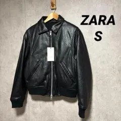 ZARA ザラ フェイクレザーパフジャケット S