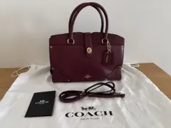COACH Mercer Satchel Studded 2way Purple - メルカリ