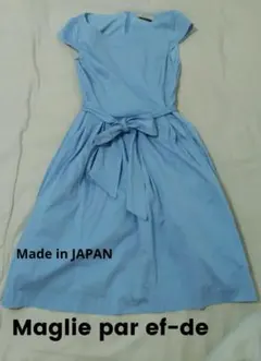 【ef-de】ウエストマーク膝丈ワンピースのサムネイル