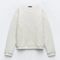 ZARA キルティングスウェットシャツ