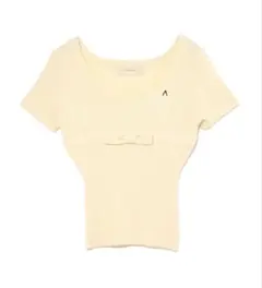 andmary waffle ribbon tops color ivory - メルカリ