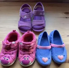 14cm　トイストーリー　ロッツォ、クロックスサンダル、adidas15cm
