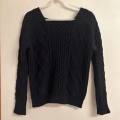 ブルーレーベルクレストブリッジ　長袖綿 ニット