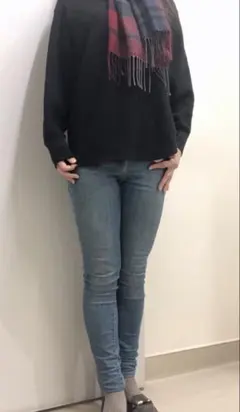 ユニクロ　ウルトラストレッチスキニーハイライズジーンズ　ブルー　サイズ30