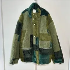 YOKE ジャガードボアスタンドブルゾン