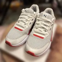 PUMA スニーカー 26cm ホワイト レッド ブルー SOFT FOAM