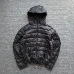 コロンビア00s puffy jacket ブラック ドローコード 短丈