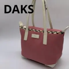 DAKS ダックス トートバッグ ショルダー レザー ナイロン タータンチェックのサムネイル