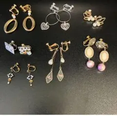 イヤリングセット 多様なデザイン　７点セット 個性的　大ぶり　カジュアル