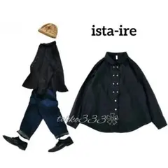 ista-ire✨コットン ちび襟 デザインシャツ