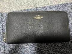 COACH ブラックレザー 長財布