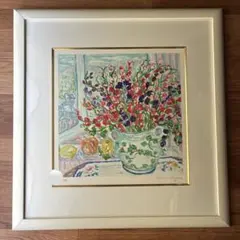 コタボ「赤い果実」リトグラフ 静物画 額装 フランス作家 版画 #281