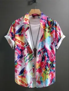 ❀最安値　バカ売れ　新品未使用　アロハシャツ　半袖シャツ　カラフル❀